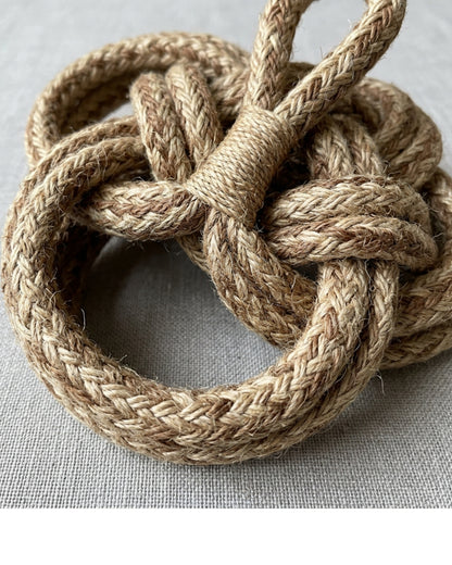 Hdkwv Braided Jute Cotton Knot Wash Ball Clay - Detail view