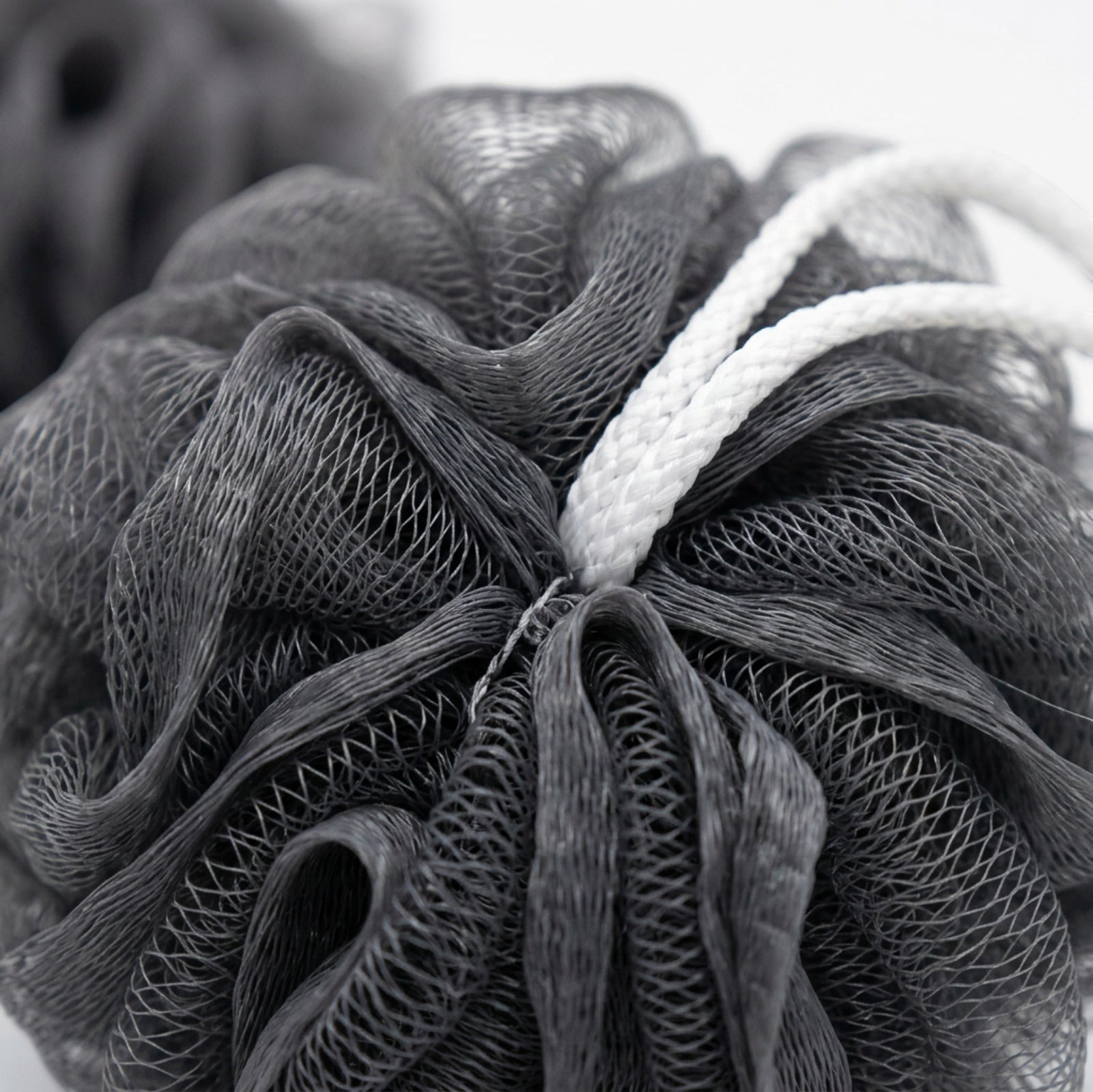 Hdkwv Dual Texture Bath Pouf Charcoal 2 Pack