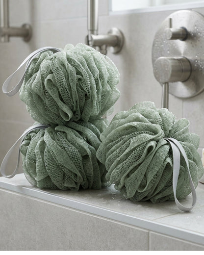 Hdkwv Exfoliating Shower Pouf Sage 3 Pack