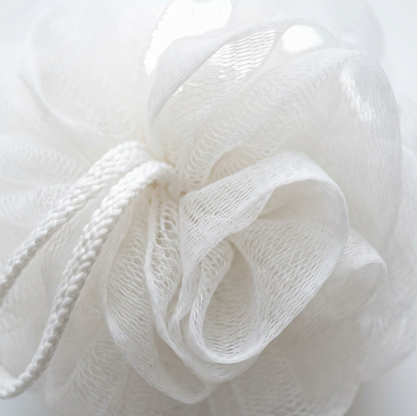 Hdkwv Soft Mesh Bath Pouf Cloud White 4 Pack